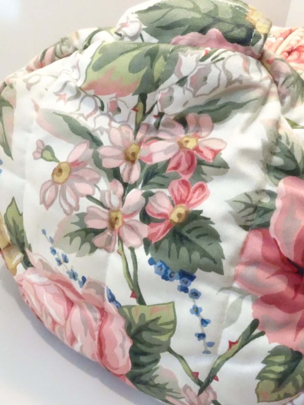 Gloria Rae Duffel Bag Flower Print Cottagecore Pink Green Vintage Fairy - Picture 3 of 7